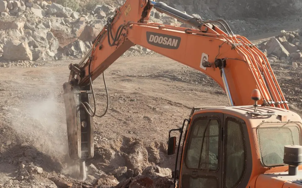 Excavation and earthworks at a site