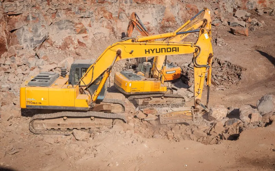 Excavation and earthworks at a site