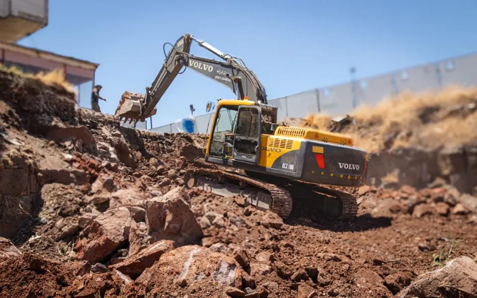 Excavation and earthworks at a site
