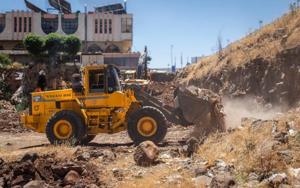 Excavation and earthworks at a site