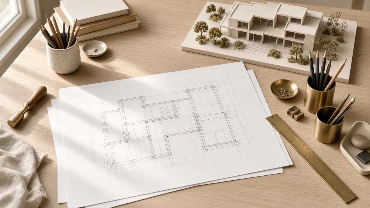 طاولة مهندس معماري (صورة توضيحية)